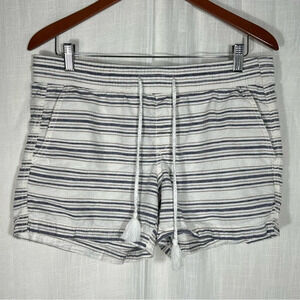 Sonoma Striped Casual Beach Tassel Tie Shorts Size 10